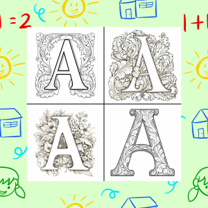 Using Coloring Pages as a Tool to Teach Numbers and Letters